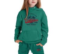 Conjunto de 2 Piezas para niñas y niñas, con Capucha de Los Ángeles, California, con Capucha, Pantalones de Entrenamiento de Invierno, Pantalones de chándal Activos Casuales 2025