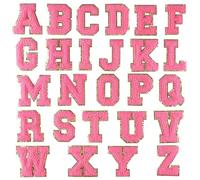 Conjunto De 26 Letras Bordado Apliques De Hilo De Crochet Apliques Bordados En Manchas De Hilo Para Jeans De Ropa