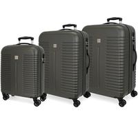 Conjunto de 3 Maletas de Viaje ROLL ROAD India Gris (55/70/80cm - 37/75/108L)