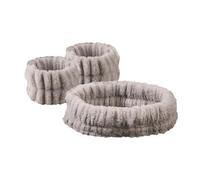 Conjunto de 3 uds lana Coral, diadema for lavado cara, diademas terciopelo for el cabello, microfibra, maquillaje, deportes y accesorios para Belleza Lavado de Cara Bañarse(Gray)