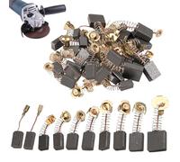 Conjunto de 30 Cepillos de Carbono de Repuesto para Herramientas Eléctricas, Cepillos de Carbono para Motor Carbon Motor Brushes, Para Reemplazo para Taladros, Sierras y Amoladoras, 10 tamaños