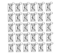 Conjunto De 30 Letras de Amor Inconfundibles Encanto Para Joyería Colgante De Plata Antigua Para Pulseras Collares Llavero Llavero Componentes De Magia