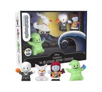 Conjunto de 4 figuras de “Pesadilla antes de Navidad” de Little People Collector, inspirado en la película de Tim Burton de Disney, juguete coleccionable, +8 años (Mattel HNW96)