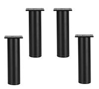 Conjunto de 4 Patas de Muebles Ajustables, sofá Metal, Patas de Mesa, Patas de gabinete Redondas, pie Base, mesas de café de aleación de Aluminio, pie de la Cama, Peso de Carga 300 kg, con Tornillos
