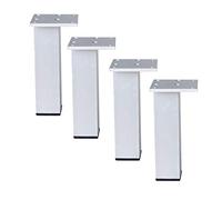 Conjunto de 4 Patas de Muebles de Metal, Patas de gabinete, pies de Cocina, pies de Trabajo, Patas de Mesa de aleación de Aluminio, para Mesa de café con sofá, Capacidad de Soporte 200 kg (4
