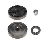Conjunto de 4 pocs 325 ''-7T Kit de Rodamiento de Agujas Piñón de Tambor de Embrague Compatible con 4500/5200/ 5800/ 45CC/ 52CC/ 58CC Tambor de embrague Piñón de Motosierra