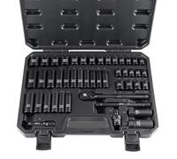 Conjunto de 47 piezas métricas de trinquete con forma rápida de lanzamiento de 72 hilos y bits | Automotive, Industrial, Motorcycle DIY Repair Tools With Toolbox Compatible con Hex