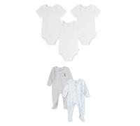 Conjunto de 5 Bodies y Pijamas con Pies Huggies Babywear