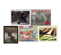 Conjunto de 5 libros de la colección Chris Van Allsburg (El expreso polar, Jumanji, Los misterios de Harris Burdick, Las desventuras de Sweetie Pie, El naufragio del Zephyr)