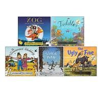 Conjunto de 5 libros de la colección Julia Donaldson (Zog y los médicos voladores, Tiddler, La boda de los espantapájaros, Stick Man, Los cinco feos)