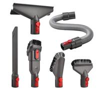 Conjunto de 6 Accesorios Aspiradora, Repuestos Recambios para Dyson con Cepillos para Dyson Gen5 V7 V8 V10 V11 V12 V15 SV10 SV11,Boquillas y Manguera Flexible Lavables, para Colchón, Sofá y Coche