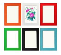 Conjunto de 6 Marcos de Fotos de 15x20 cm,Pantalla Simple de Fotos de Cartón para Montaje en Pared,Decoración de Pared de Collage,Decoración Versátil para Pared,para Salones,Dormitorios y Oficinas