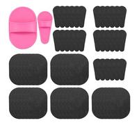 Conjunto De 60 Exfoliante Depilación, Papel de Lijado para Depilación, Herramienta Portátil Eliminación del Vello en Dos Tamaños, Ideal Cara, Labios, Brazos y Piernas, Rosa