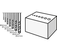 Conjunto de 7 Brocas de Precisión BOSCH 628