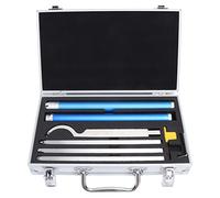 Conjunto de 8 Herramientas para Torno de Madera con Insertos de Carburo de Tungsteno, Acero Inoxidable y Mango Ajustable - Ideal para Aficionados y Talleres en Casa