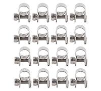 Conjunto de abrazadera mini de manguera de acero inoxidable de 20 pcs 304, clips especiales potentes para tubos industriales petroquímicos automotrices (7-9 mm)