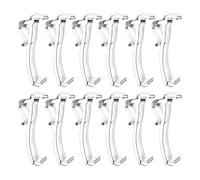 Conjunto De Abrazaderas De 12 Piezas - Clips De 2.5 Pulgadas para Cortinas | Material Resistente con Agarre Seguro, Solución De Retención Fácil, Montaje Lateral De Cubierta De Ventanas para El Baño