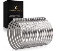 Conjunto de abrazaderas de manguera Premium MARKENZEUG | Abrazaderas de acero inoxidable | Abrazaderas de manguera sin óxido | Para lavadorasetc. | Diámetro de 24-40 mm | Conjunto de 13 piezas