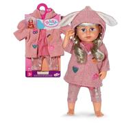 Conjunto de Abrigo BABY born - Ropa de muñeca Muy Suave con Orejas de Conejo - Incluye Vestido para muñeca - para Todas Las muñecas de 43 cm - Accesorios muñecas.