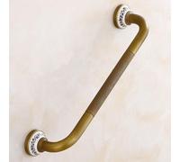 Conjunto de Accesorios de baño con Base de Porcelana: toallero, portacepillos de Dientes, portarrollos de Papel higiénico, jabonera, Bronce, Barras de Apoyo, Montaje en Pared.