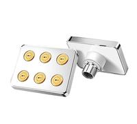 Conjunto De Accesorios De Baño de ducha potente con boquilla pequeña Presión de agua alta para baño de ducha compacto 1PC Alfombras De Baño Blancas (B, One Size)