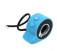 Conjunto de acelerador de dedo para scooters eléctricos X6 y X7 construido para compatibilidad con cableado y diseño del controlador de velocidad OEM (azul)