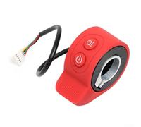 Conjunto de acelerador de dedo para scooters eléctricos X6 y X7 construido para compatibilidad con cableado y diseño del controlador de velocidad OEM (rojo)