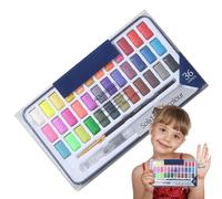 Conjunto de acuarela, conjunto de pintura de acuarela - Conjunto de color de agua con pincel,Suministros de pintura para interiores, actividades de viaje para adultos adolescentes