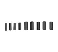 Conjunto de adaptador de coleta del enrutador 9pcs | Kit convertidor de acero al carbono para CNC/perforación/grabado | Tamaños de 6-12.7 mm, calor - tratado por durabilidad