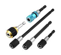 Conjunto de adaptador de enchufe - Conector de perforación de vástago hexagonal de 1/4 de pulgada, adaptador de cambio rápido | Herramienta de 5 piezas para fontanería, trabajo eléctrico, proyectos