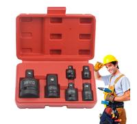 Conjunto de adaptador de socket: kit de reductor de impacto, conjunto de accionamiento de extensión | Herramienta de conversión de precisión de 6 piezas, accesorio de trinquete duradero para el garaje