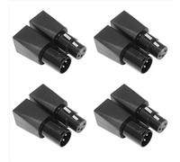 Conjunto de adaptadores de conector RJ45 Ethernet a XLR de 3 pines hembra y macho (3 pines, 1 par)