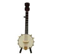 conjunto de adornos de instrumentos musicales Adornos de instrumentos musicales banjo mini artesanías decorativas lindas (Size : 14cm)