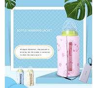 Conjunto De Aislamiento De La Botella De La Ventana Invierno Calefacción A Temperatura Constante USB Aislamiento Del Calentador De La Botella Portátil Conjunto Rosa