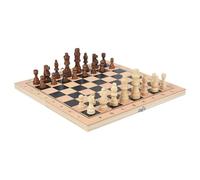 Conjunto de ajedrez - Viajes de Tablero de ajedrez Resuable | en 1 Juego de Mesa de Checkers de Madera | Actividad de la Estrategia de Mesa portátil | Conjuntos de para Adultos para princ