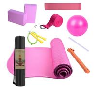 Conjunto de alfombrillas de yoga, kits de yoga para entrenamiento en casa