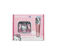 Conjunto DE Altavoz Y MICROFÓNO INALÁMBRICOS para Karaoke Hello Kitty con LUZ LED