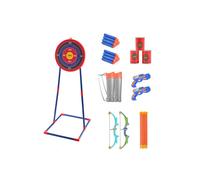 Conjunto de arco y flechas - DUOKU - Paquete de 2 - Tiro con arco luminoso LED - Blanco de pie - Para niños