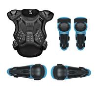 Conjunto De Armadura Corporal Motocicleta con Protector De Pecho Espalda Hombros Codos Y Rodillas, Equipo De Protección Ajustable para Motocross, Moto De Cross, ATV Y Enduro