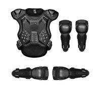 Conjunto De Armadura Corporal Motocicleta con Protector De Pecho Espalda Hombros Codos Y Rodillas, Equipo De Protección Ajustable para Motocross, Moto De Cross, ATV Y Enduro