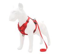 Conjunto de arnés y Correa, Accesorios for Mascotas, arnés for Perros pequeños, Bulldog, Pug, Pitbull, Collar Pectoral for Cachorros (Color : Red, Size : XL)