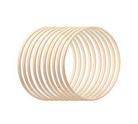 Conjunto de aros florales de bambú - anillos de aro artesanal de macrame | 0,39 pulgadas Marco de corona de bambú, aro floral, vestido de ensueño de jonins