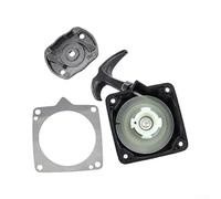 Conjunto de arranque de cuerda negra para motores de gas de 43 cc y 52 cc, se adapta a rotfuchs para brast para cortadores de cepillo Timbertech, mecanismo de arranque fiable para cortasetos
