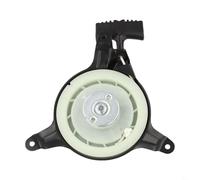 Conjunto de arranque de retroceso para cortacésped Einhell GC-PM 46S, pieza de repuesto de plástico y metal con espacio de agujeros de 170 mm para mantenimiento de jardín