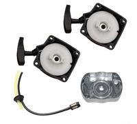 Conjunto de arranque de retroceso para cortador de cepillo de 33 cc, 36 cc, 43 cc, 49 cc, 52 cc, kit de tracción de plástico ABS compatible con piezas de cortacésped (kit individual)