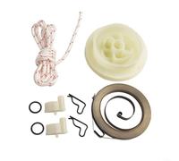Conjunto de arranque de retroceso resistente que incluye polea de resorte de cuerda compatible con Fc55 Fs55 Fs45 Fs46 Fs38 Hl45 Kit de reparación esencial para arranque fiable del motor y larga vida