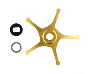 Conjunto de arrastre de metal de 62 mm compatible con sistema Five Star y para ABU BF7 BF8 IB7 IB8 para carretes Zenon Baitcasting (oro derecho)