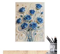 Conjunto de arte de perlas genérico - Aesthetic Wall Decor Craft, 30 x 40 cm Shimmering Painting Kit | Creative Mindfulness Activity for girls Includes All Tools, Teen Room Accessory