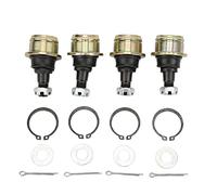 Conjunto de articulación de la pelota Reemplazo de acero de cromo aerodinámico de servicio pesado para FourTrax 300 TRX300 TRAXTER Grizzly 350 Big Bear 400 Rhino 700 1 Set 4