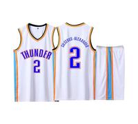 Conjunto de Baloncesto para Niño y Adulto - Equipación Completa de Entrenamiento, Camiseta sin Mangas y Pantalón Corto Blanco XL